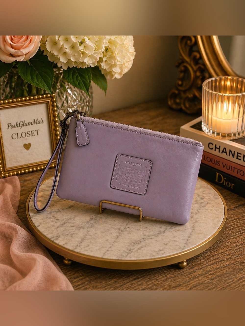 Coach Storybook Leather Wristlet